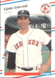 1988 Fleer Baseball Cards      365     Calvin Schiraldi